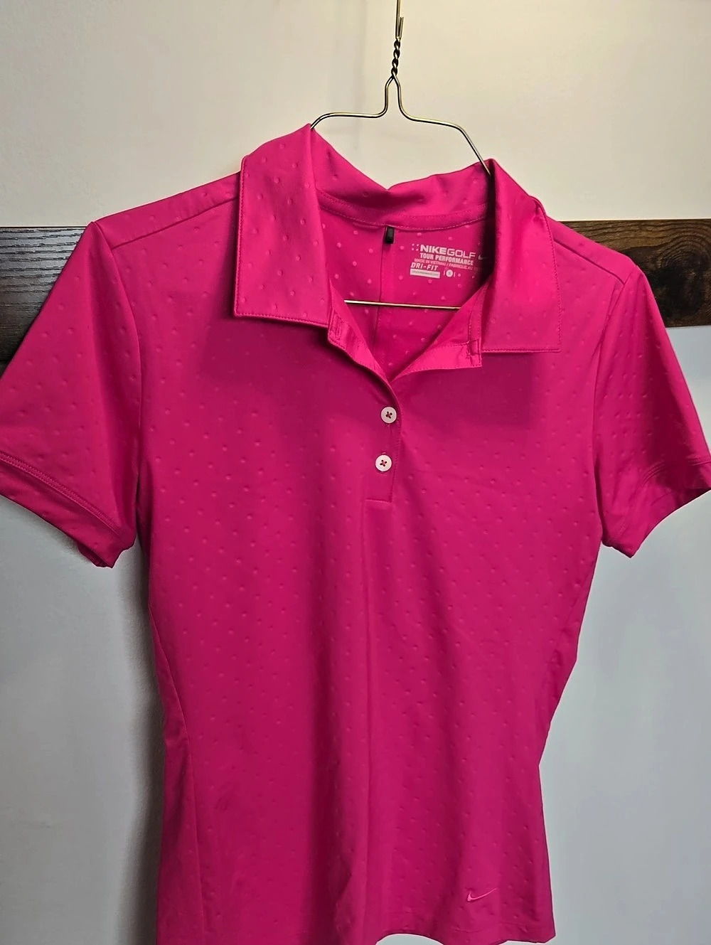 Nike Golf Dri-FIT Tour Performance Women's Pink Golf Polo